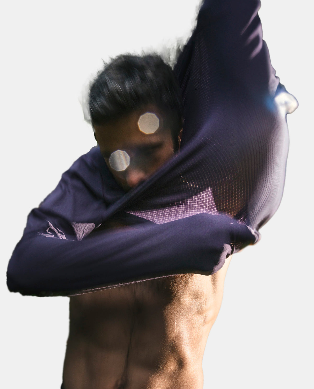 ultra shirt ls manche longue homme night shade iridium wise ultra running