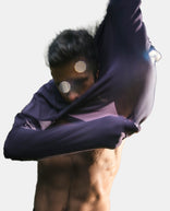 ultra shirt ls manche longue homme night shade iridium wise ultra running