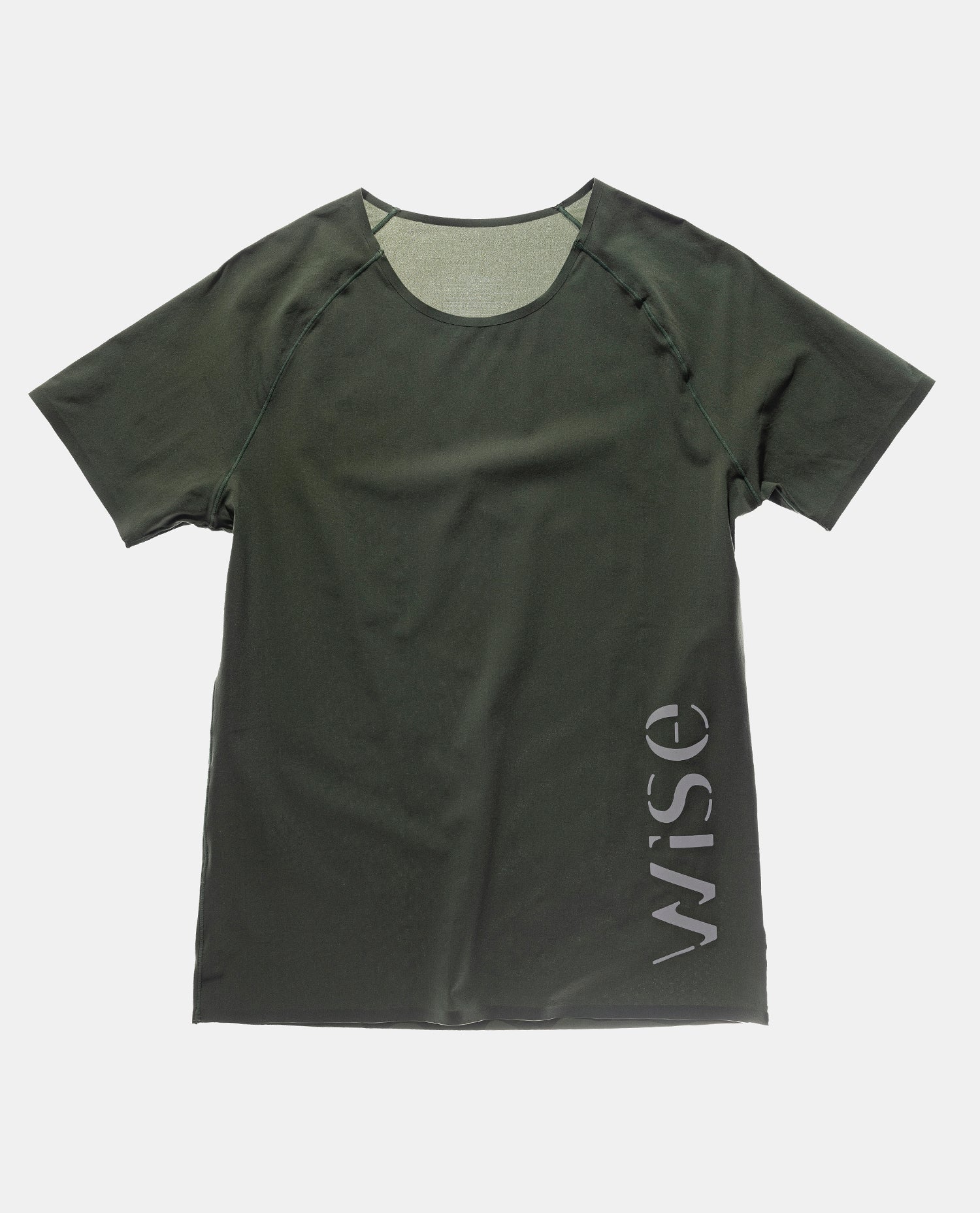 High shirt femme vert green sage wise ultra running