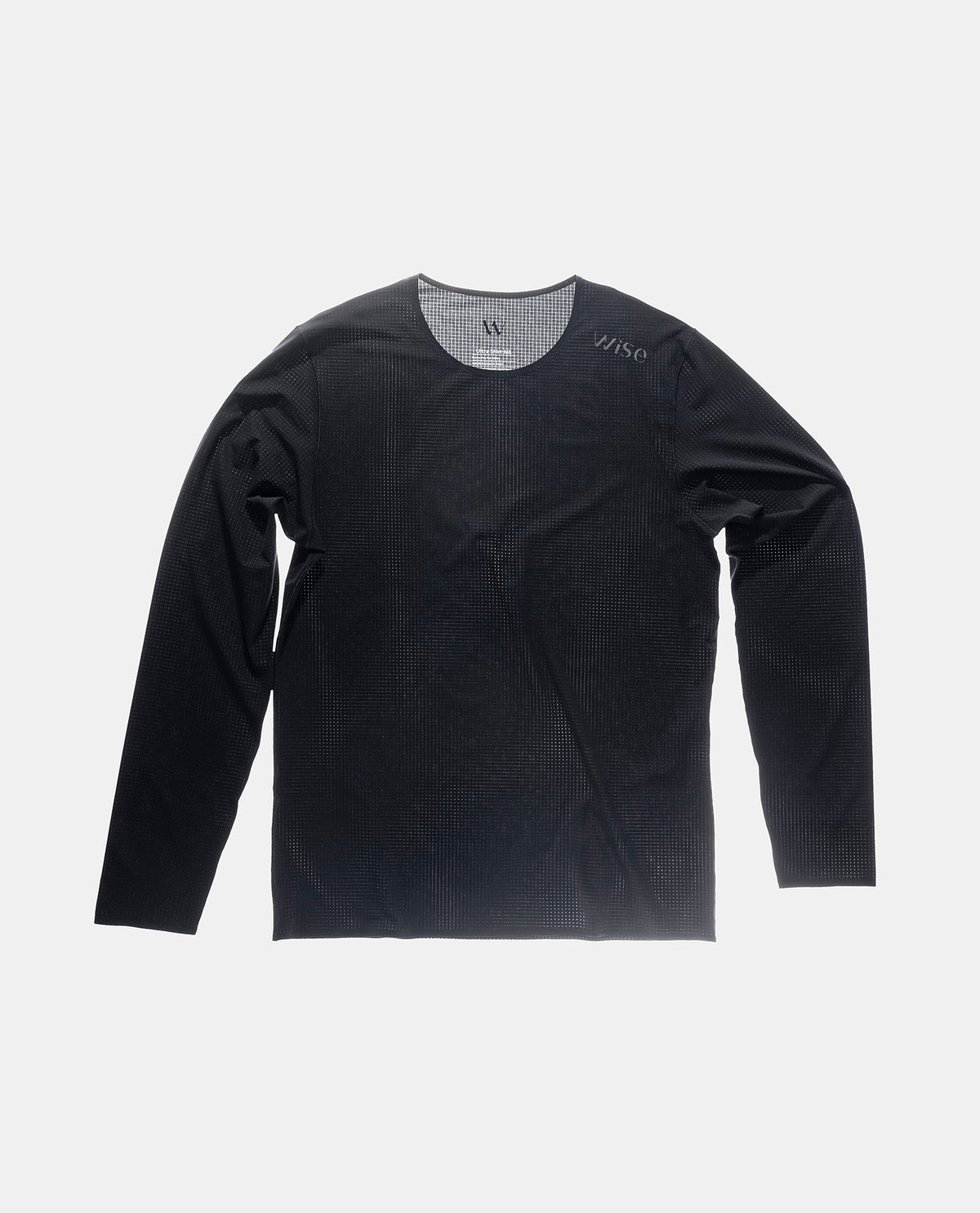 ultra shirt ls long sleeve manche longue homme noir black wise ultra running