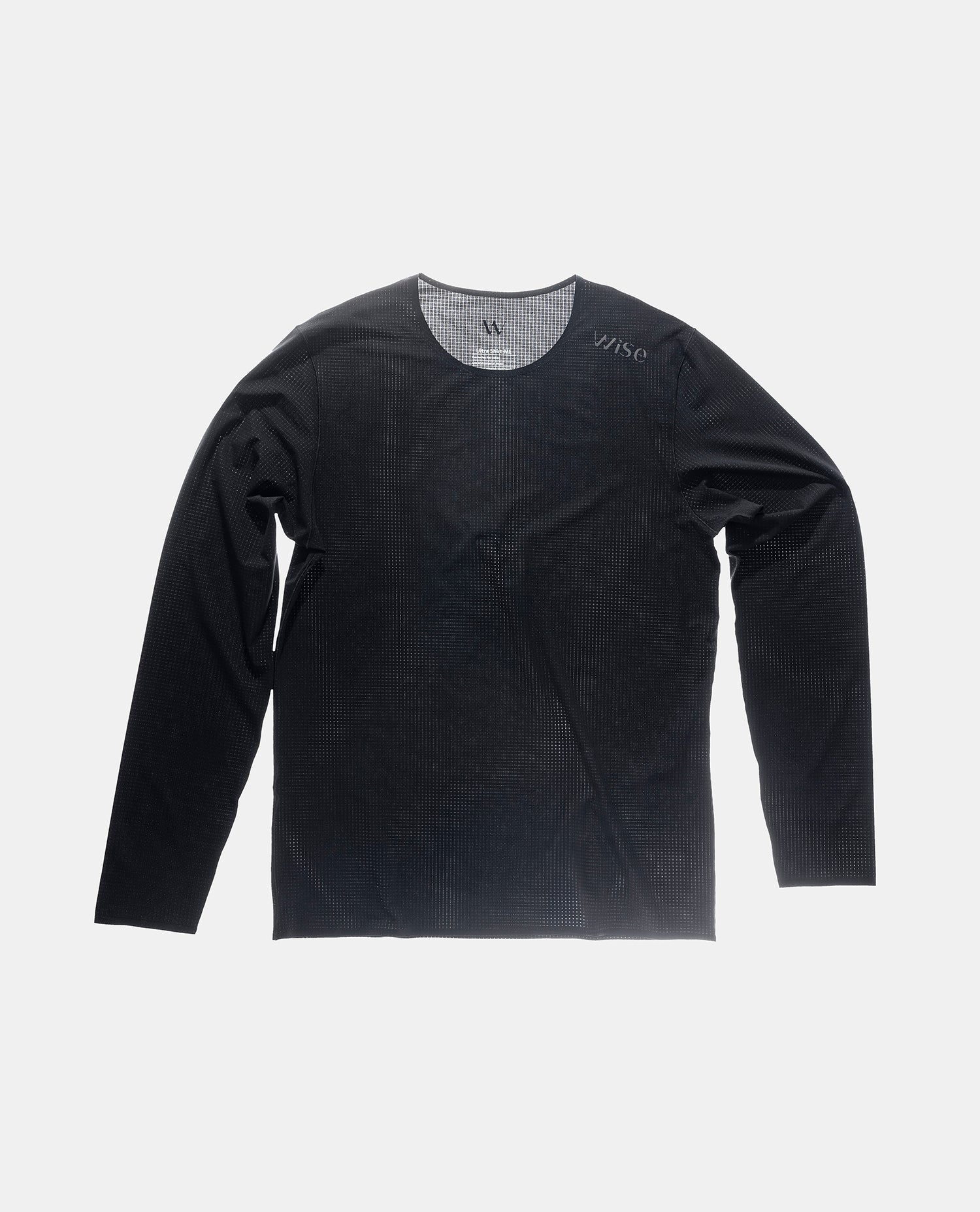 ultra shirt ls long sleeve manche longue homme noir black wise ultra running